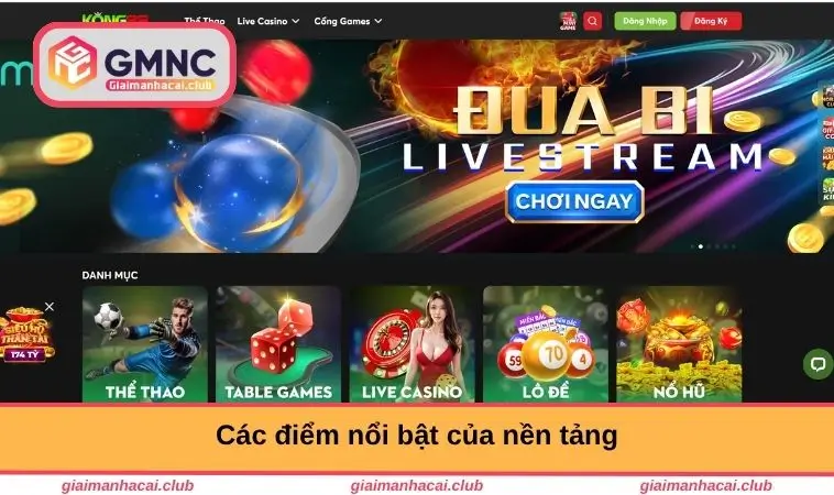 Các điểm nổi bật của nền tảng