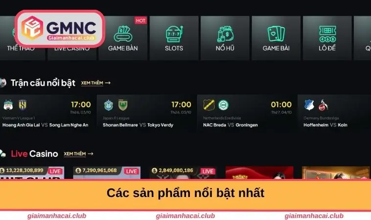 Các sản phẩm nổi bật nhất