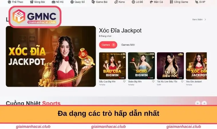 Đa dạng các trò hấp dẫn nhất