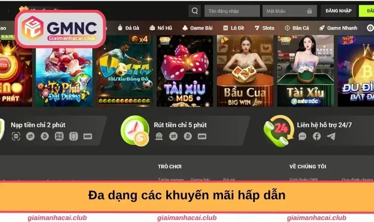 Đa dạng các khuyến mãi hấp dẫn