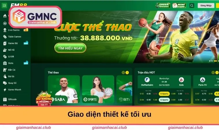 Giao diện thiết kế tối ưu