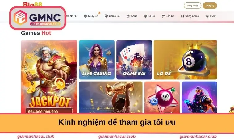 Kinh nghiệm để tham gia tối ưu