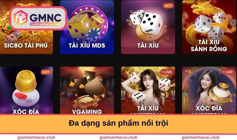 Đa dạng sản phẩm nổi trội
