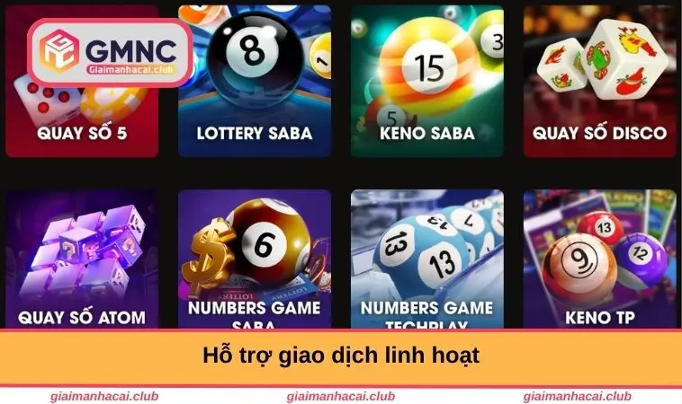 Hỗ trợ giao dịch linh hoạt