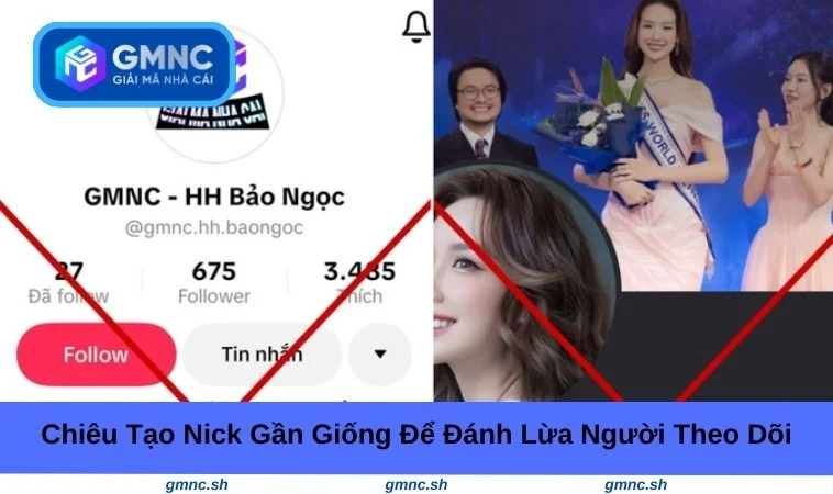 Chiêu tạo nick gần giống để đánh lừa người theo dõi