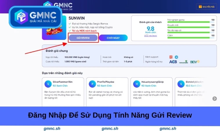 Đăng nhập để sử dụng tính năng Gửi Review