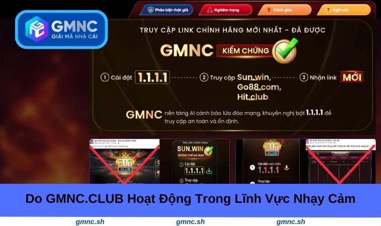 Do GMNC VIP hoạt động trong lĩnh vực nhạy cảm