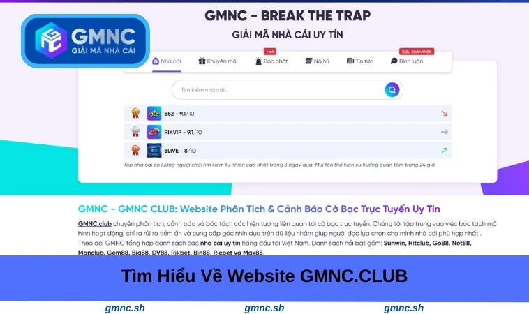 Tìm hiểu về website GMNC VIP